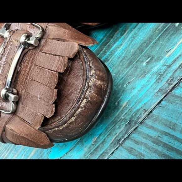 Salvatore Ferragamo Brown Loafers Size 9.5 Neutral Minimalist Business Casual - Picture 8 of 13